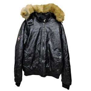 NORTH WAVE Hooded Men Jacket with PolyFill Issulation -35C Faux Leather Size XL